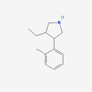 3-Ethyl-4-(2-methylphenyl)pyrrolidine