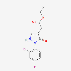 Ethyl 2-[2-(2,4-difluorophenyl)-3-oxo-2,3-dihydro-1H-pyrazol-4-yl]acetate