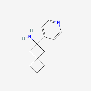 2-(Pyridin-4-YL)spiro[3.3]heptan-2-amine