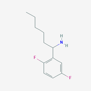 1-(2,5-Difluorophenyl)hexan-1-amine