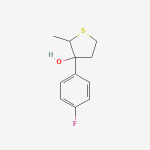 3-(4-Fluorophenyl)-2-methylthiolan-3-ol