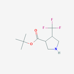 Tert-butyl 4-(trifluoromethyl)pyrrolidine-3-carboxylate