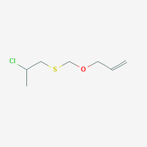 3-([(2-Chloropropyl)sulfanyl]methoxy)prop-1-ene