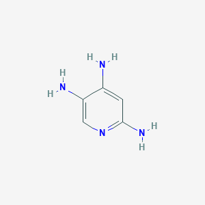 molecular formula C5H8N4 B1321669 吡啶-2,4,5-三胺 CAS No. 23244-87-3