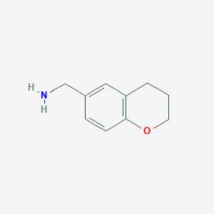 molecular formula C10H13NO B1321672 色满-6-基甲胺 CAS No. 55746-21-9