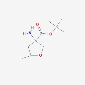 tert-Butyl 3-amino-5,5-dimethyloxolane-3-carboxylate