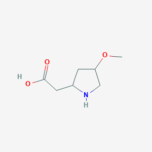 2-(4-Methoxypyrrolidin-2-yl)acetic acid