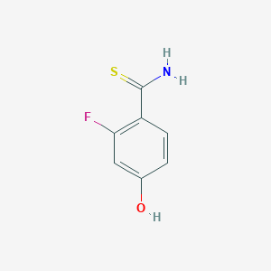 2-Fluoro-4-hydroxybenzene-1-carbothioamide