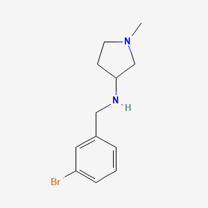 N-[(3-bromophenyl)methyl]-1-methylpyrrolidin-3-amine