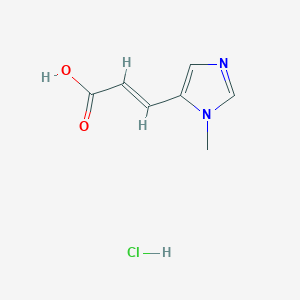 3-(1-Methyl-1H-imidazol-5-yl)prop-2-enoic acid hydrochloride