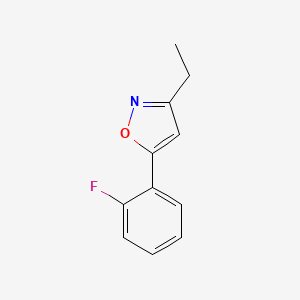 3-Ethyl-5-(2-fluorophenyl)-1,2-oxazole