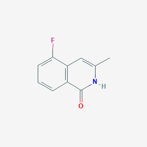 molecular formula C10H8FNO B13216831 5-Fluoro-3-methyl-1,2-dihydroisoquinolin-1-one 