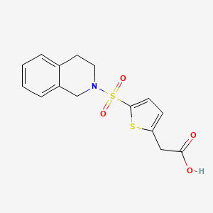 [5-(3,4-dihydroisoquinolin-2(1H)-ylsulfonyl)thien-2-yl]acetic acid