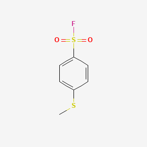 molecular formula C7H7FO2S2 B13216892 4-(Methylsulfanyl)benzene-1-sulfonyl fluoride 