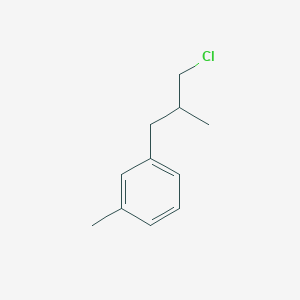 1-(3-Chloro-2-methylpropyl)-3-methylbenzene