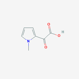 molecular formula C7H7NO3 B1321691 (1-甲基-1H-吡咯-2-基)(氧代)乙酸 CAS No. 21898-43-1