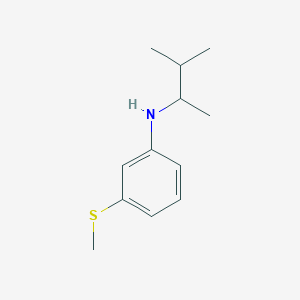 N-(3-methylbutan-2-yl)-3-(methylsulfanyl)aniline