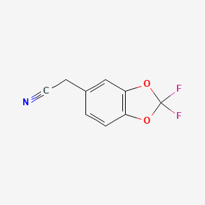 molecular formula C9H5F2NO2 B1321695 2-(2,2-Difluorobenzo[D][1,3]dioxol-5-YL)acetonitrile CAS No. 68119-31-3