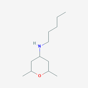 2,6-Dimethyl-N-pentyloxan-4-amine