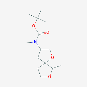 tert-Butyl N-methyl-N-{6-methyl-1,7-dioxaspiro[4.4]nonan-3-yl}carbamate