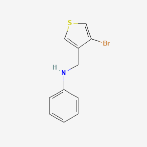 N-[(4-Bromothiophen-3-yl)methyl]aniline