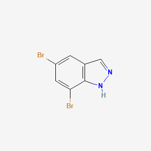 molecular formula C7H4Br2N2 B1321706 5,7-Dibromo-1H-indazole CAS No. 50477-28-6