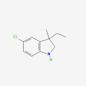 5-Chloro-3-ethyl-3-methyl-2,3-dihydro-1H-indole