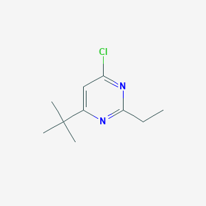 molecular formula C10H15ClN2 B13217080 4-Tert-butyl-6-chloro-2-ethylpyrimidine 