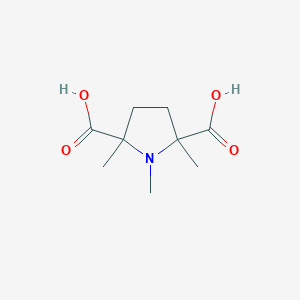 molecular formula C9H15NO4 B1321709 1,2,5-Trimethyl-pyrrolidine-2,5-dicarboxylic acid 