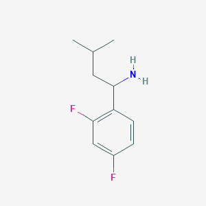 1-(2,4-Difluorophenyl)-3-methylbutan-1-amine