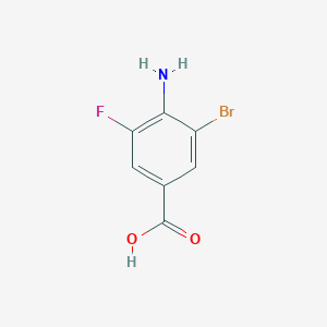 molecular formula C7H5BrFNO2 B1321710 4-氨基-3-溴-5-氟苯甲酸 CAS No. 1027512-98-6