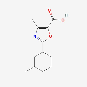 4-Methyl-2-(3-methylcyclohexyl)-1,3-oxazole-5-carboxylic acid