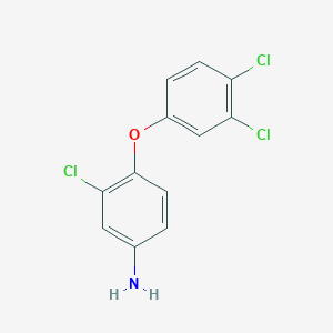 molecular formula C12H8Cl3NO B1321716 3-Chloro-4-(3,4-dichlorophenoxy)aniline CAS No. 57688-23-0