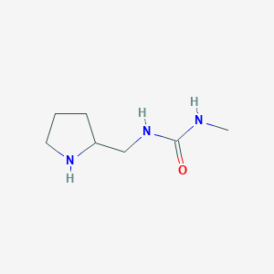 3-Methyl-1-[(pyrrolidin-2-yl)methyl]urea