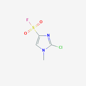 molecular formula C4H4ClFN2O2S B13217190 2-Chloro-1-methyl-1H-imidazole-4-sulfonyl fluoride 