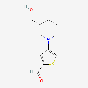 4-[3-(Hydroxymethyl)piperidin-1-YL]thiophene-2-carbaldehyde