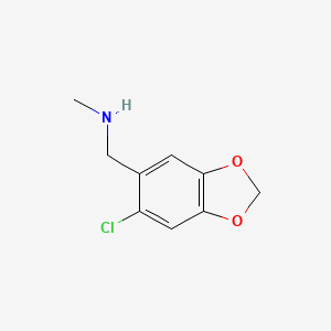 [(6-Chloro-2H-1,3-benzodioxol-5-yl)methyl](methyl)amine