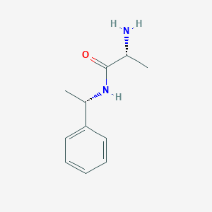 molecular formula C11H16N2O B13217249 (2R)-2-amino-N-[(1S)-1-phenylethyl]propanamide CAS No. 180468-46-6