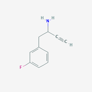 1-(3-Fluorophenyl)but-3-YN-2-amine