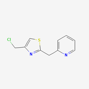 2-{[4-(Chloromethyl)-1,3-thiazol-2-yl]methyl}pyridine