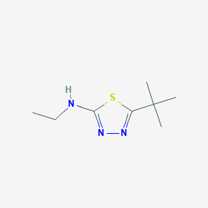 molecular formula C8H15N3S B1321728 5-tert-butyl-N-ethyl-1,3,4-thiadiazol-2-amine CAS No. 337310-76-6