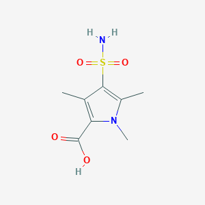 1,3,5-Trimethyl-4-sulfamoyl-1H-pyrrole-2-carboxylic acid