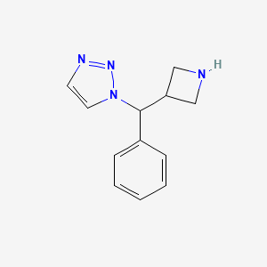 1-[(Azetidin-3-yl)(phenyl)methyl]-1H-1,2,3-triazole