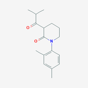 1-(2,4-Dimethylphenyl)-3-(2-methylpropanoyl)piperidin-2-one