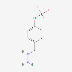 molecular formula C8H9F3N2O B1321738 4-Trifluoromethoxy-benzyl-hydrazine CAS No. 51887-20-8