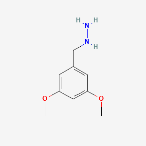 molecular formula C9H14N2O2 B1321739 3,5-Dimethoxy-benzyl-hydrazine CAS No. 887596-61-4