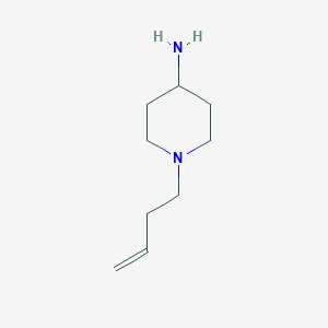 molecular formula C9H18N2 B13217409 1-(But-3-en-1-yl)piperidin-4-amine 