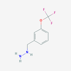 molecular formula C8H9F3N2O B1321741 3-Trifluoromethoxy-benzyl-hydrazine CAS No. 887595-84-8