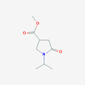 molecular formula C9H15NO3 B1321742 1-异丙基-2-氧代吡咯烷-4-羧酸甲酯 CAS No. 59857-84-0