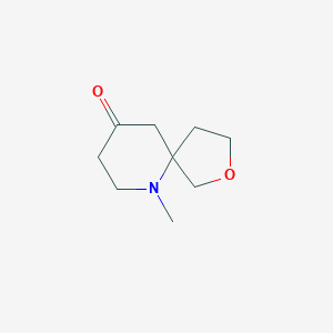 molecular formula C9H15NO2 B13217446 6-Methyl-2-oxa-6-azaspiro[4.5]decan-9-one 